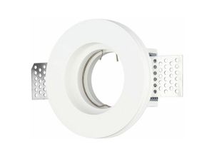 3800157618625 - Vtac - v-tac GU10 und GU53 (MR16) Runder LED-Einbaustrahler mit weißem Gipsgehäuse