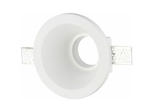 3800157618649 - Vtac - v-tac VT-773 Runde Einbaudownlight-Halterung aus Gips led GU10 und GU53 Φ132mm sku 3654 - Weiß