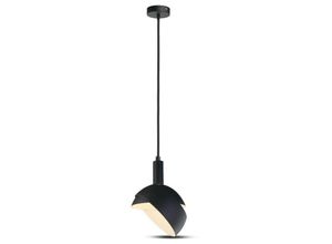 3800157626163 - VT-7100-B Moderner LED-Hängeleuchter mit verstellbarem Aluminiumschirm 1MT E14 Ø180mm schwarze Farbe Sku 3921 - Schwarz - V-tac