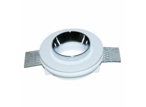 3800157635608 - V-tac - VT-866 GU10-GU53 gehäuse rund eingelassener weißer Gips mit metall chrom für spotlights - sku 3146 - Chrom