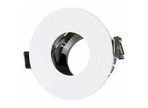 3800157639033 - VT-873 GU10-GU53 Beschlag Weiß+chrom runde 15° verstellbarer twist to open für LED Spotlights - SKU 3160