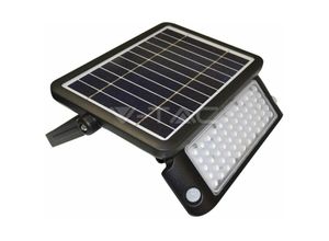 3800157639224 - Vtac - v-tac 10W 110LM W 60LED Batteriebetriebene Solar led Wandleuchte mit Kippsockel Bewegungssensor und Dämmerung 4000K IP44