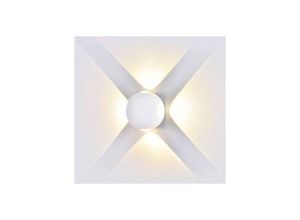 3800157640466 - VT-834 4W led wandlamp neutralweiß 4000K aluminum Weiß rund körper IP65 - sku 8552 - Weiß - V-tac