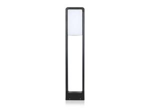 3800157657600 - VT-33 10W led Gartengrundlicht-bollard-Lampe chip samsung schwarz Körper IP65 80CM warmweiß 3000K - sku 20113 - Schwarz - V-tac