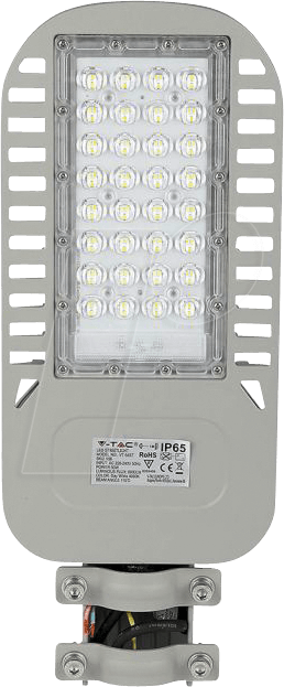 3800157666244 - PRO VT-54ST 50W LED-Straßenlaterne Chip Samsung Grau Farbe 135lm W Kaltweiß 6500K Slim IP65 - sku 21959