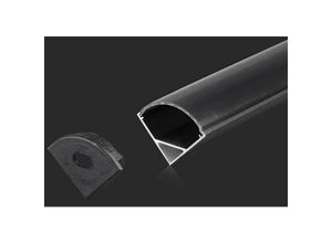 3800157677202 - Vtac - v-tac Aluminium-Winkelprofil schwarz für LED-Streifen 2000x158x158mm