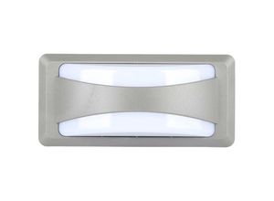 3800157678841 - VT-8058 LED-Wandleuchte modernes 12W weiches Licht rechteckiger Außenbereich IP65 grauer Körper Licht 3000k - 218245 - Grau - V-tac