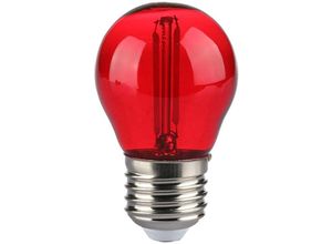 3800157684040 - Vtac - v-tac LED-Glühbirne E27 2W G45 Glühfaden Farbe Rot