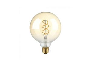 3800157684248 - Vtac - V-Tac VT-2085 Globe-LED-Lampe 48 w dimmbar E27 G125 bernsteinfarbenes Filament Vintage-Effekt 1800 k – 217415 - Bernstein