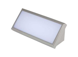 3800157684910 - VT-8055 LED-Wandleuchte 20W weiches Licht 110° rechteckige Form außen IP65 warmweißes Licht 3000k sku 218236 - Edelstahl-Bürste - V-tac