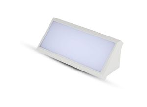 3800157691338 - Vtac - v-tac VT-8054 12W rechteckige LED-Wandleuchte eckig weiße Farbe Outdoor IP65 Wandleuchte natürliches weißes Licht 4000k sku 6814 - Weiß