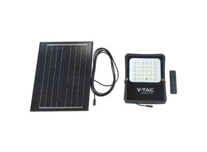 3800157698238 - VT-55200 LED-Flutlicht 1600lm angetrieben durch Solarpanel 15W Photovoltaikbatterie mit Fernbedienung natürliches weißes Licht 4000k Sku 6969