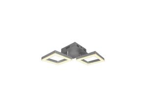 3800157698849 - VT-7786 LED-Kronleuchter moderne Deckenleuchte mit 2 Rahmen 14 w in Metallfarbe Grau 3000 k - Grau - V-tac