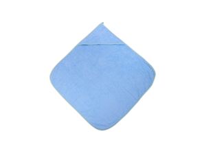 3800166100036 - Baby-Badehandtuch 80 x 80 cm Kapuzenhandtuch Badetuch ab Geburt blau