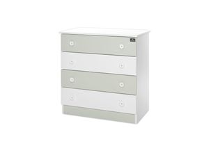 3800166104355 - Kommode Dresser 81 x 50 x 86 cm 4 große Schubladen schnelle Montage grün