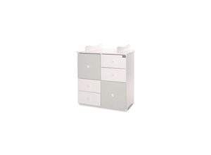 3800166104393 - Kommode Cupboard 83 x 71 x 96 cm 4 Schubladen 2 Türen mit Regalboden grün