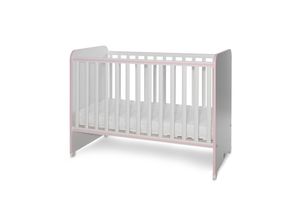 3800166104591 - Babybett Sweet Dream 124 x 68 x 95 cm Unterbettrahmen mit zwei Ebenen pink