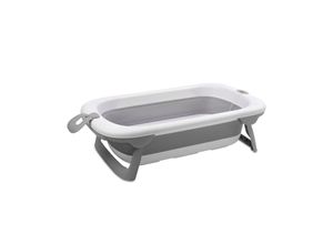 3800166105123 - Babybadewanne Royal 83 cm faltbar Kanalabdeckung stabile Beine grau