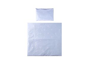 3800166106328 - Babybettwäsche-Set Eva 5-tlg Decke 75 x 75 cm Kissen 29 x 42 cm Bezüge hellblau