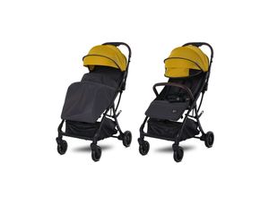 3800166108759 - Kinderwagen Buggy Minori faltbar PU-Räder Getränkehalter Fußabdeckung gelb