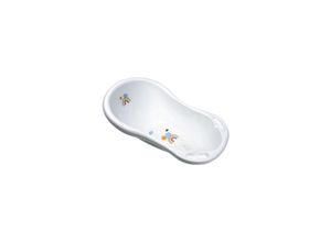 3800166109978 - Babybadewanne Rainbow 84 cm Wasserablauf ergonomische Form Ablagefächer weiß