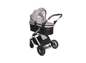 3800166110943 - Kinderwagen 2 in 1 Glory mit Adapter Babywanne umkehrbarer Sportsitz grau