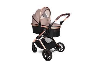 3800166110950 - Kinderwagen 2 in 1 Glory mit Adapter Babywanne umkehrbarer Sportsitz beige