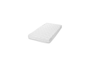 3800166112268 - Matratze Eco Tex 120 x 60 cm antiallergisch Bezug waschbar Schaumstoff weiß uni