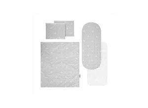 3800166116631 - Kinderwagen-Bettwäscheset 5-tlg Decke 78 x 62 Kissen 35 x 25 Laken grau gemustert 3800166116631 - Kinderwagen-Bettwäscheset 5-tlg Decke 78 x 62 Kissen 35 x 25 Laken grau gemustert