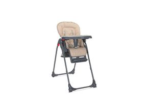 3800166119106 - Kinderhochstuhl Dulce Sitzhöhe verstellbar faltbar 5-Punkt-Gurt Korb beige