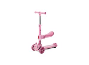 3800166119465 - Kinderroller Swiftie 2 in 1 Musik Lichter klappbarer Sitz PU-Räder rosa