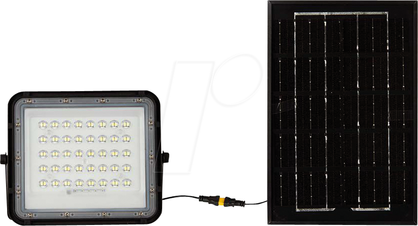 3800170200470 - Vtac - v-tac VT-40W 7821 LED-Flutlichtstrahler Solarmodul 6 w Kaltweiß Schwarz