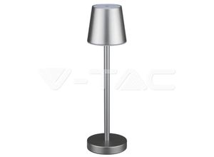 3800170205390 - V-tac - LED-Tischleuchte 3 w wiederaufladbarer Akku graue Farbe usb c Touch dimmbar 3000 k Restaurant-Tischleuchte für den Innenbereich IP20