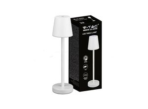 3800170205437 - LED-Tischlampe 3 w wiederaufladbarer Akku weiße Farbe usb c Touch dimmbar 3000 k Restaurant-Tischleuchte für den Innenbereich IP20 – 10191