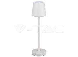 3800170205444 - V-tac - LED-Tischlampe 3 w wiederaufladbarer Akku weiße Farbe usb c Touch dimmbar 4000 k Restaurant-Tischleuchte für den Innenbereich IP20 – 3800170205444 - V-tac - LED-Tischlampe 3 w wiederaufladbarer Akku weiße Farbe usb c Touch dimmbar 4000 k Restaurant-Tischleuchte für den Innenbereich IP20 –