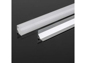 3800170207073 - Vtac - v-tac Aluminium-Winkelprofil silberfarben für LED-Streifen 2000158158mm