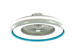 3800170208971 - Vtac - v-tac Box LED-Deckenventilator mit 45W AC-Motor und 3in1-Fernbedienung Farbe Grau und Blau