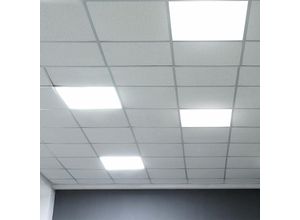 3800170217096 - V-tac - led Deckenleuchte Deckenlampe Panel Rasterleuchte Büro quadratisch Einbaupanel 29W 3480lm 4000K neutralweiß 62x62 cm 4er Set