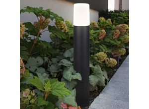 3800170227606 - V-tac - Außenstehlampe led Sockelleuchte Wegelampe schwarz Gartenlampe Aluminium Kunststoff 45W 400lm warmweiß 8x50 cm