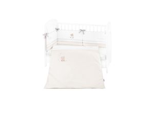 3800171200318 - Kikkaboo Babybettwäsche Set Dream Big 3-teilig Decke 135 x 95 für Bett 140 x 70 beige