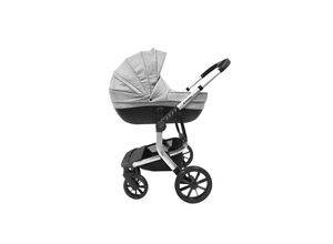 3800171200691 - Kikkaboo Kombikinderwagen Irene 3 in 1 Babywanne Autositz Adapter Wickeltasche grau hellgrau