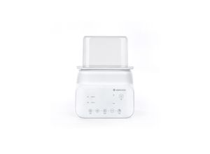 3800171204736 - Kikkaboo Doppelflaschenwärmer Handy 4 in 1 Erwärmen Sterilisieren Nachtlicht weiß uni