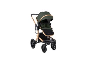 3800171209472 - Kikkaboo Kombikinderwagen Irene 3 in 1 Babywanne Autositz Adapter Wickeltasche grün