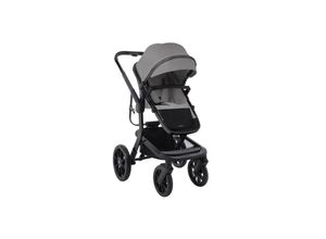 3800171209502 - Kikkaboo Kombikinderwagen Irene 3 in 1 Babywanne Autositz Adapter Wickeltasche grau schwarz