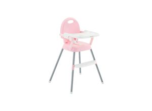 3800171214469 - Kikkaboo Kinderhochstuhl 3 in 1 Spoony niedriger Fütterungsstuhl Sitzerhöhung pink