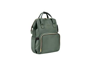 3800171214919 - Kikkaboo Wickeltasche Siena Rucksack Wickelunterlage Grifflänge einstellbar tannengrün