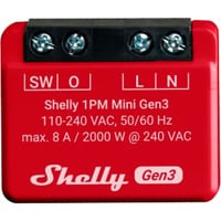 3800235261590 - PLUS1PMM3 - Shelly Plus 1 PM Mini 1-Kanal WLAN BT max 8 A Messfunktion