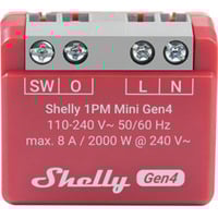 3800238070809 - 1PMMINIG4 - Shelly 1PM Mini Gen4 1-Kanal BT Matter Zigbee WLAN max 8 A