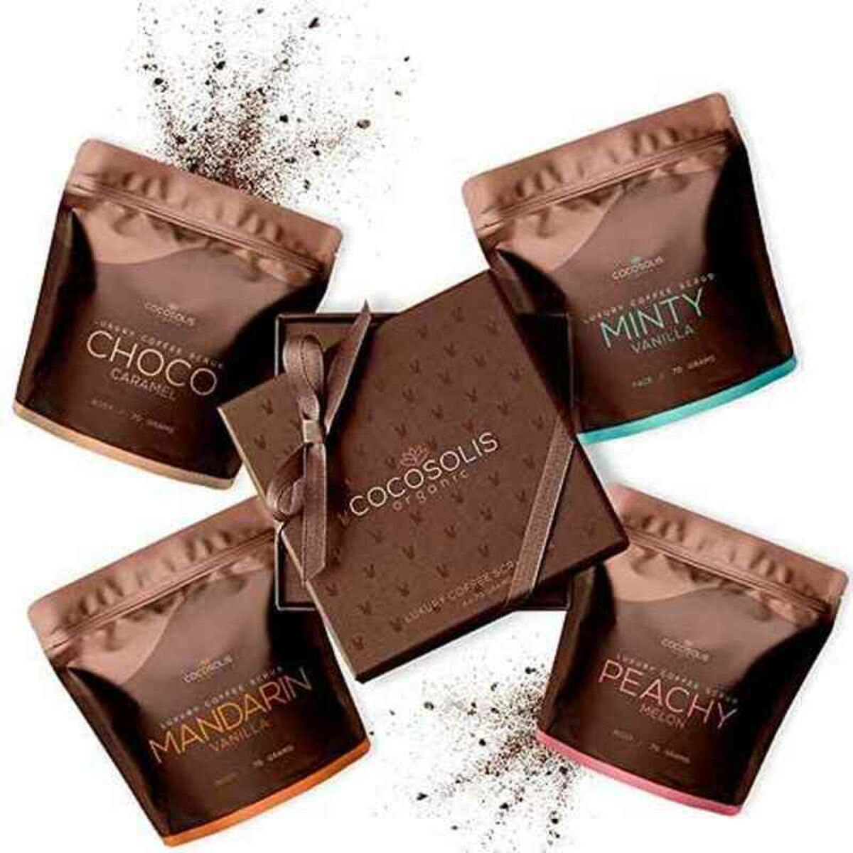 3800500519104 - Gesichtspeeling Luxury Coffee Scrub Box Luxury Coffee Scrub Box 4 Stücke (4 x 70 ml)