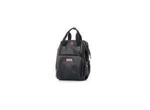 3800931043957 - Kinderwagentasche Rucksack Wickelunterlage Henkel Träger verstellbar black